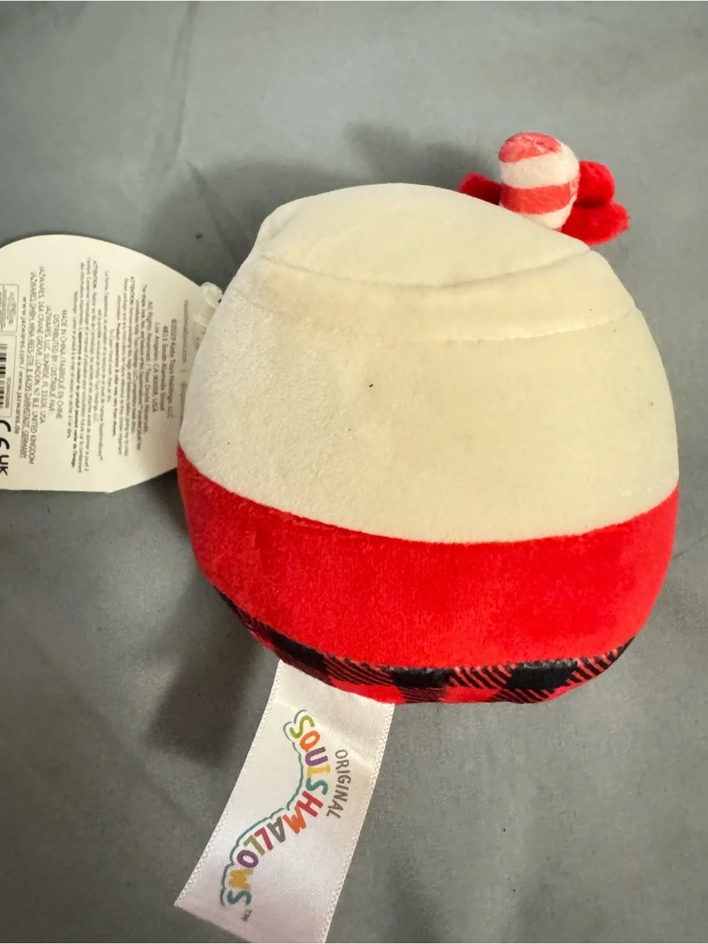 Squishmallows 'Milk for Santa' Plush Accessory - Red & Cream